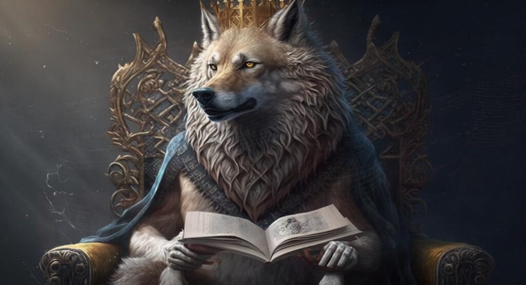 Illustration of a book reviewer