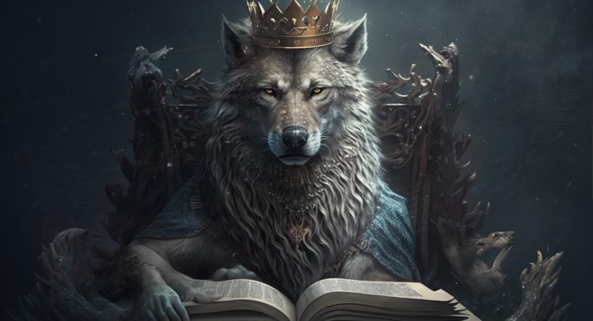 Illustration of a book reviewer