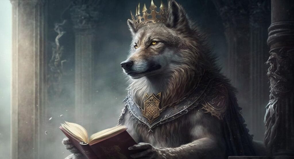 Illustration of a book reviewer