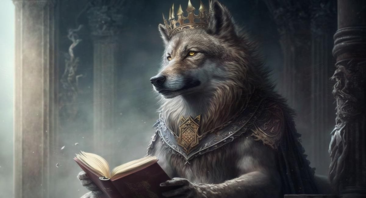 Illustration of a book reviewer