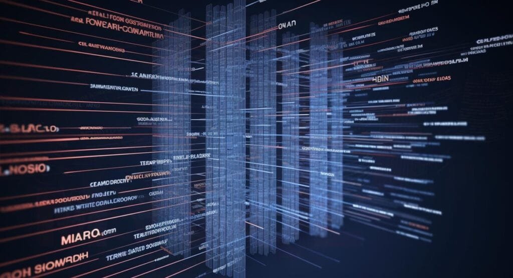 Illustration of data flow