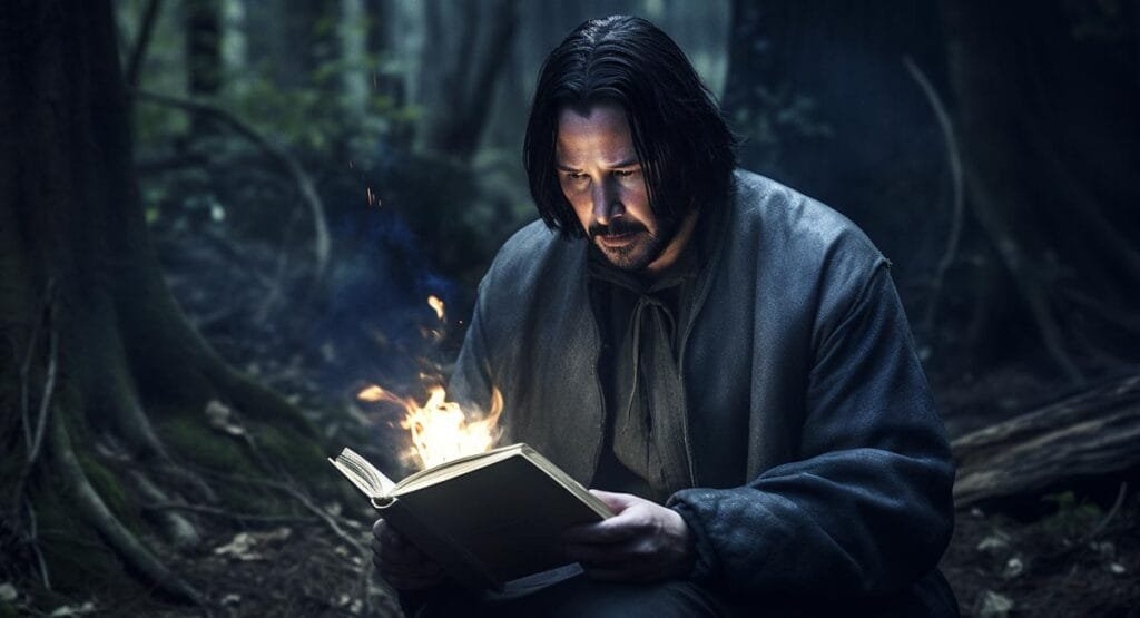 Illustration of a book reviewer